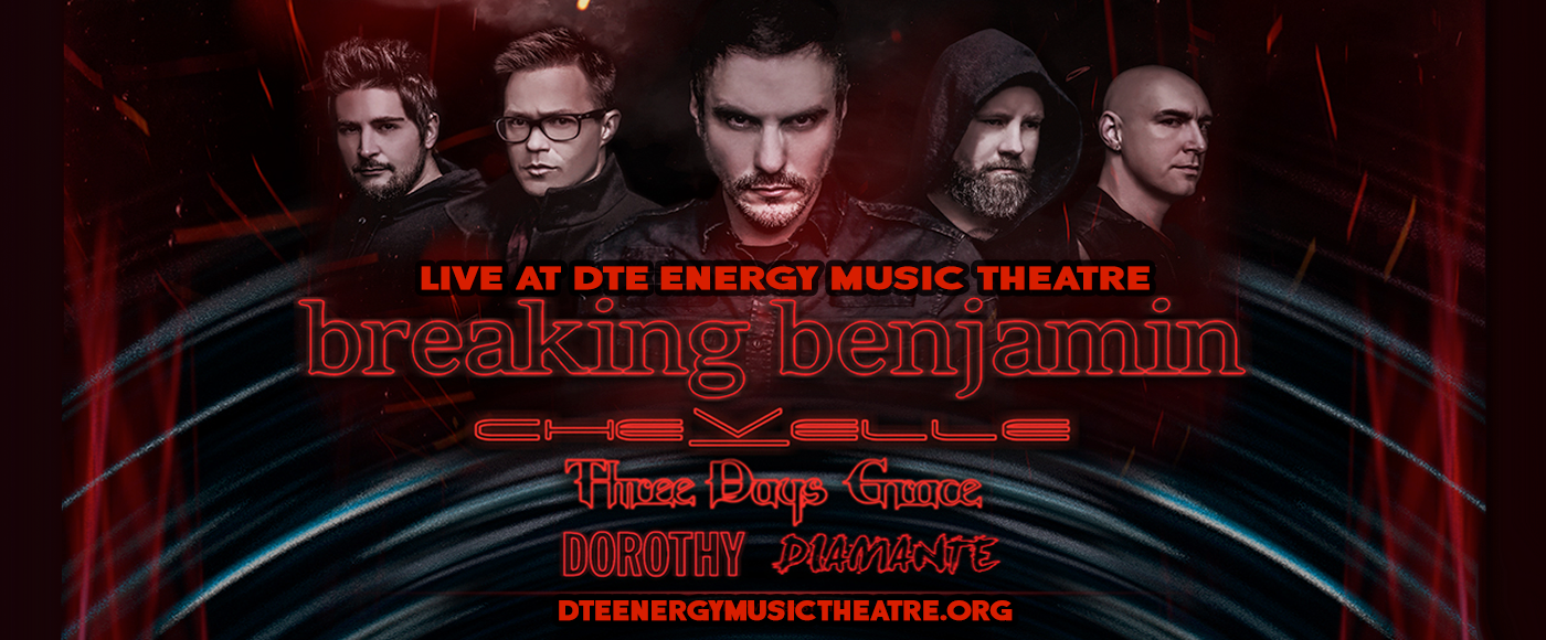 Breaking Benjamin Tickets 24th July Pine Knob Music Theatre