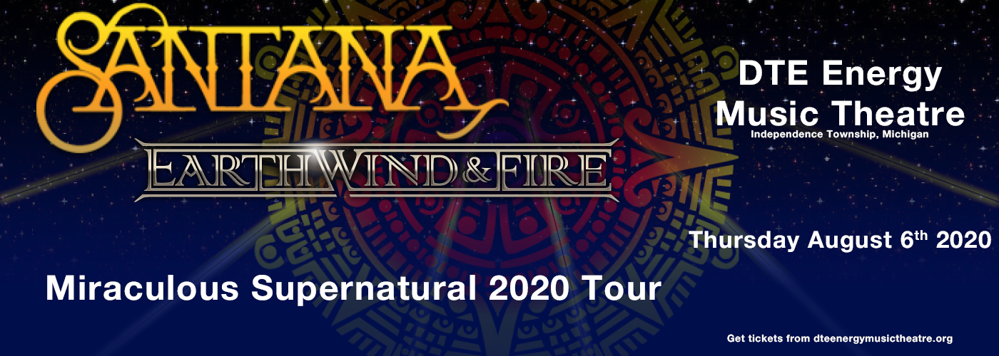 Santana & Earth, Wind and Fire Tickets 5th July Pine Knob Music Theatre