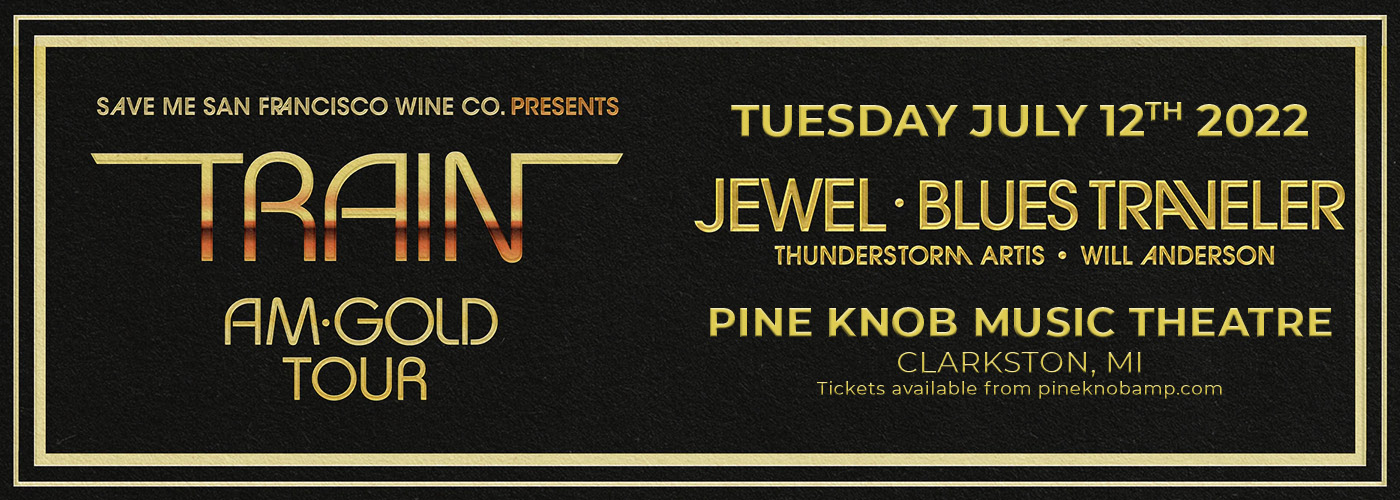 Train: AM Gold Tour with Jewel & Blues Traveler at Pine Knob Music Theatre