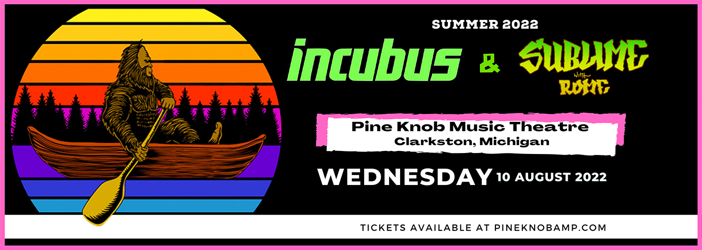 Incubus & Sublime With Rome at Pine Knob Music Theatre