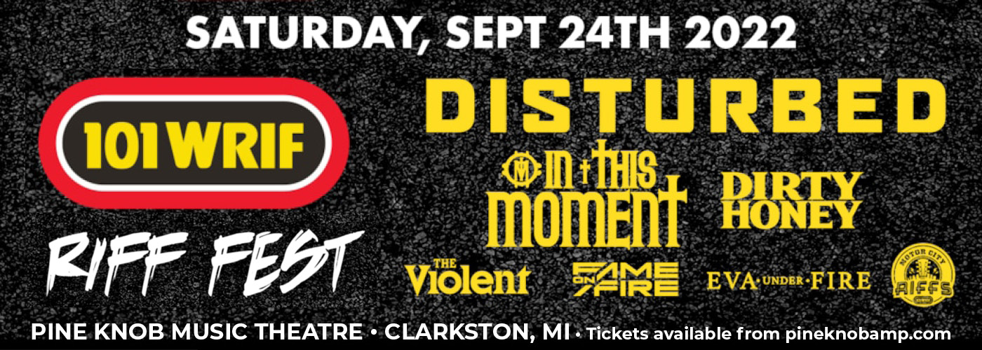 Riff Fest: Disturbed, In This Moment, Dirty Honey, Bad Omens, Plush & Eva Under Fire