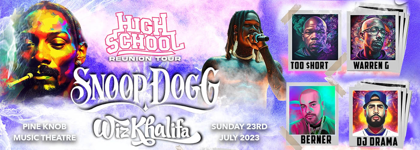 Snoop Dogg, Wiz Khalifa & Too Short at Pine Knob Music Theatre