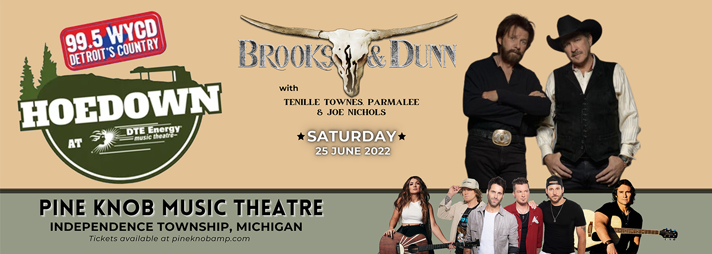 99.5 WYCD Hoedown: Brooks and Dunn, Tenille Townes, Joe Nichols & Parmalee at Pine Knob Music Theatre