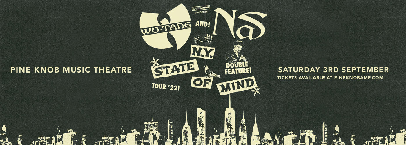 Nas & Wu-Tang Clan at Pine Knob Music Theatre