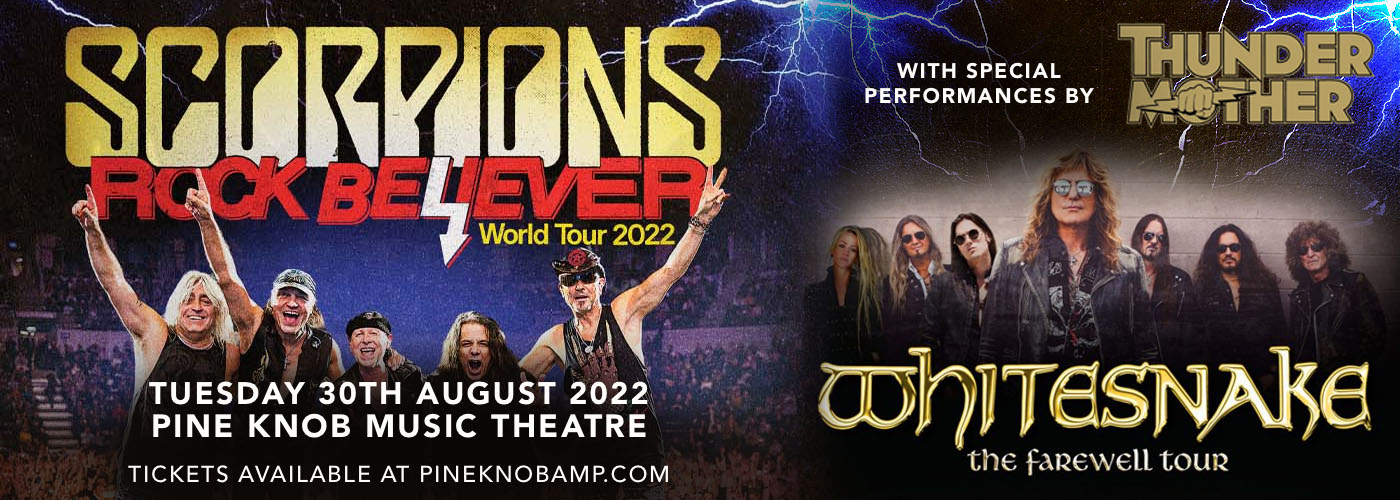 Scorpions, Whitesnake & Thundermother at Pine Knob Music Theatre