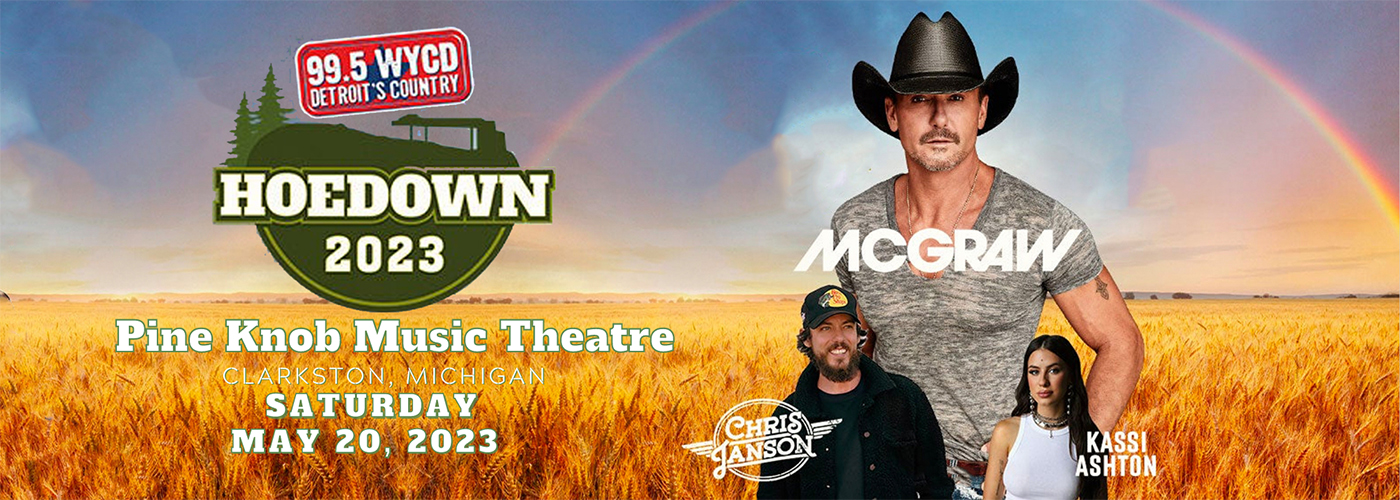 99.5 WYCD Hoedown: Tim Mcgraw at Pine Knob Music Theatre