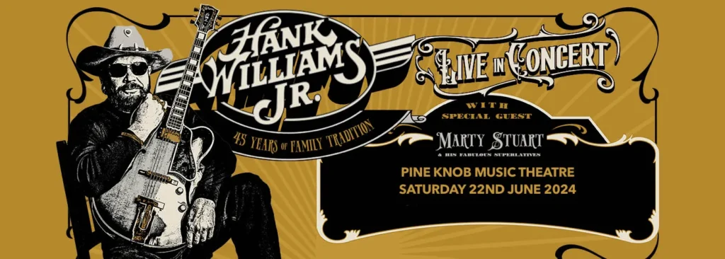 Hank Williams Jr. & Marty Stuart and His Fabulous Superlatives at Pine Knob Music Theatre