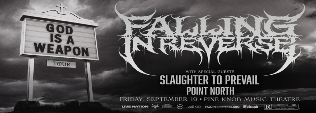 Falling In Reverse at Pine Knob Music Theatre