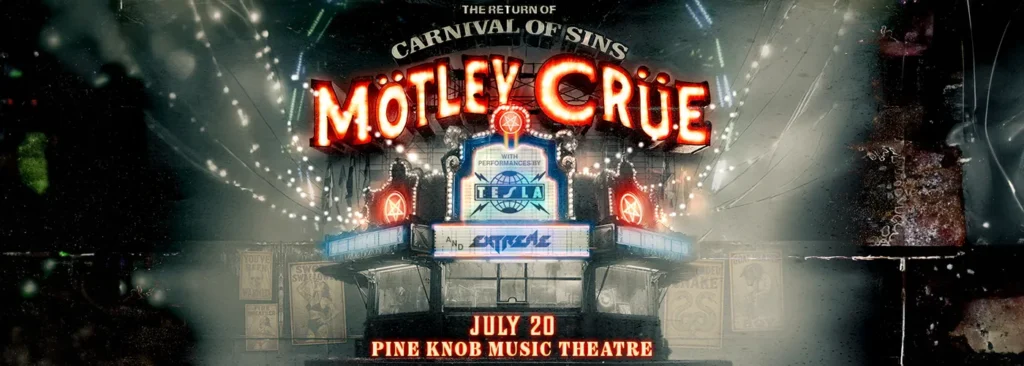 Motley Crue & Tesla at Pine Knob Music Theatre