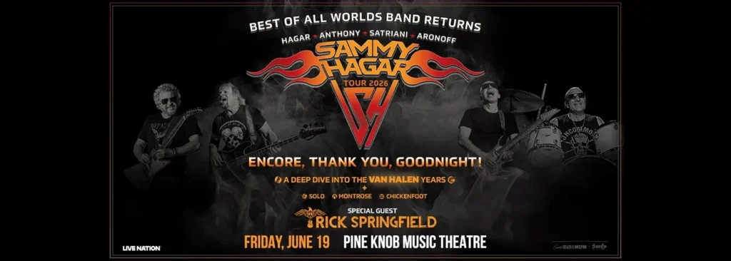 Sammy Hagar & Rick Springfield at Pine Knob Music Theatre